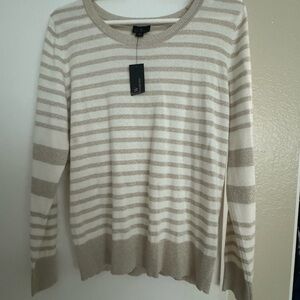 Gold and white sweater